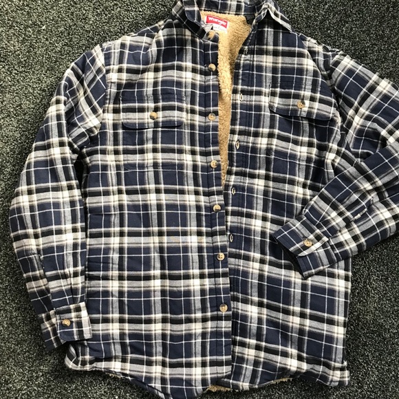 wrangler sherpa flannel